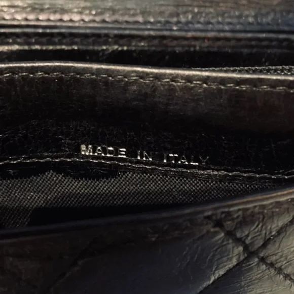 CHANEL Quilted Cambon Ligne Lambskin Leather Flap Wallet Black - Picture 9 of 16